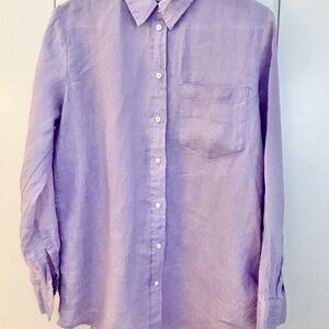 GAP linen boyfriend shirt - like new